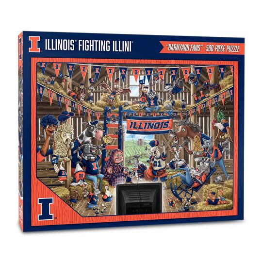 College Barnyard Fans 500 Piece Puzzle By Youthefan in Illinois Fighting Illini | 18" x 24" | Michaels®